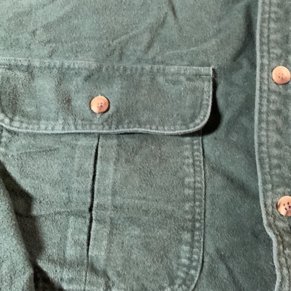 Men’s Cabela’s green long sleeve button up shirt. Chamois. Size XL. - Picture 3 of 7